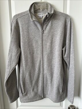 Greendog Men's Light Heather Gray Full-Zip Sweater Jacket